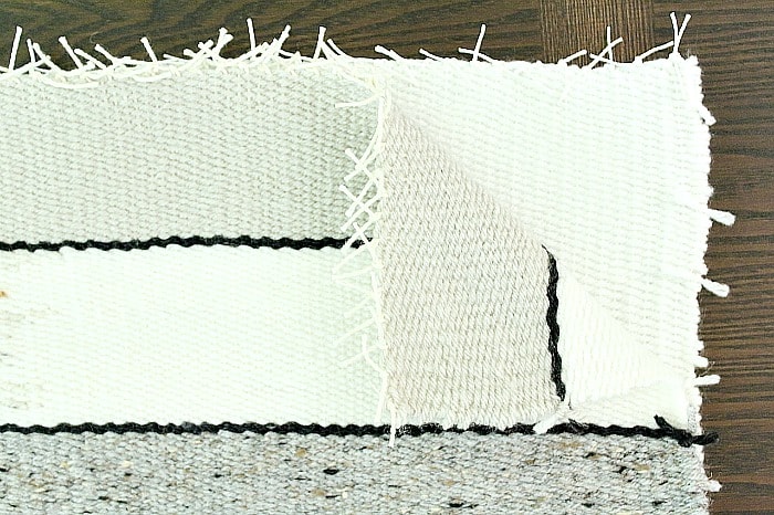 DIY Woven No-Sew Pillow - place weavings together.