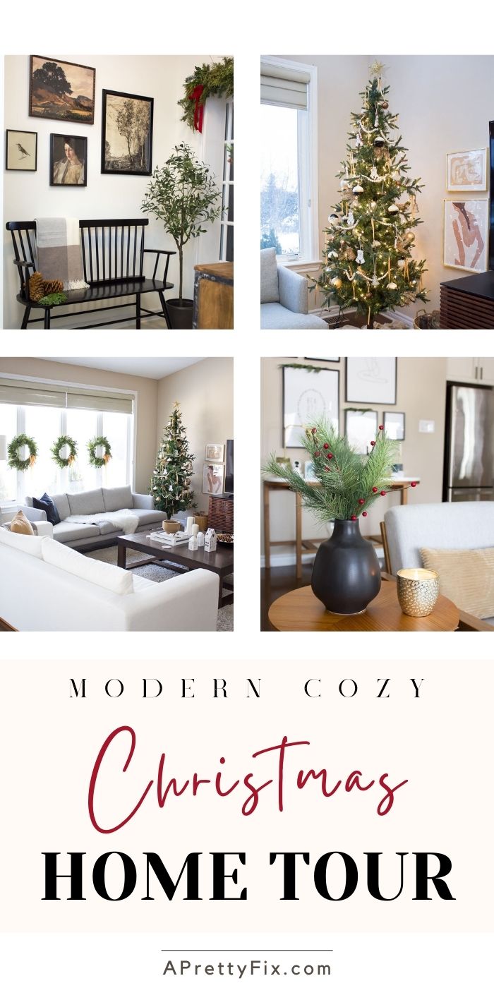 Cozy Christmas Holiday Home Tour - A Pretty Fix