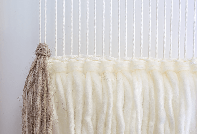 Rya knot - woven wall hanging.