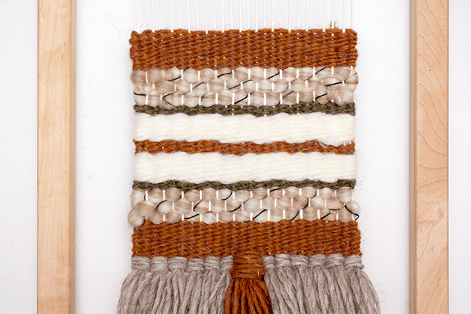 Woven wall hanging | on the loom