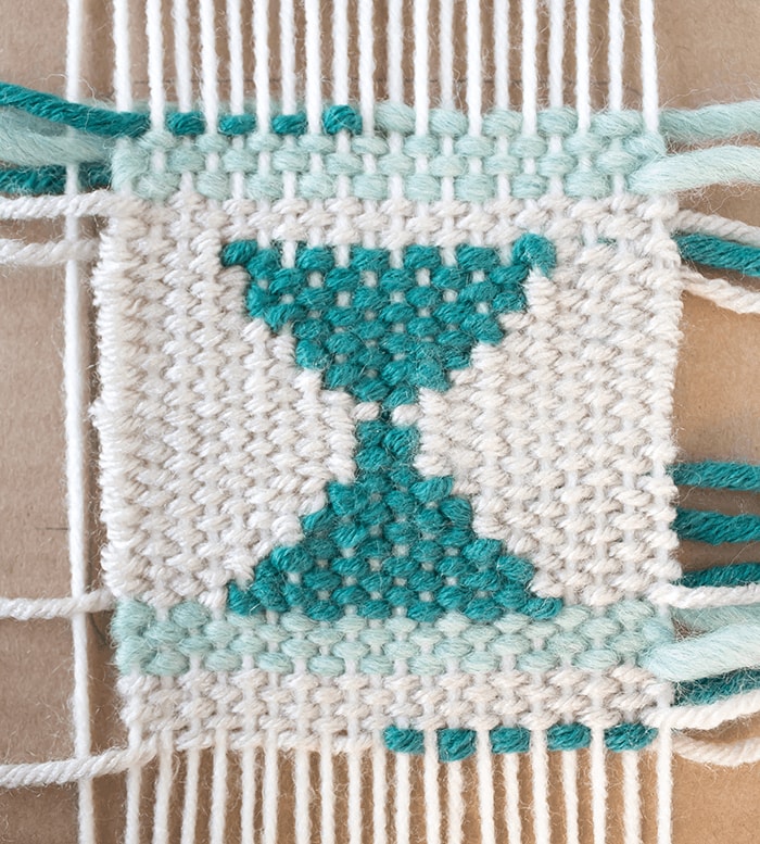 Woven Coaster Craft - Weaving Around Triangles