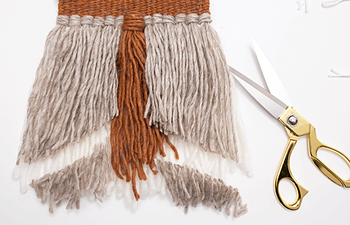 Shape fringe | woven wall hanging