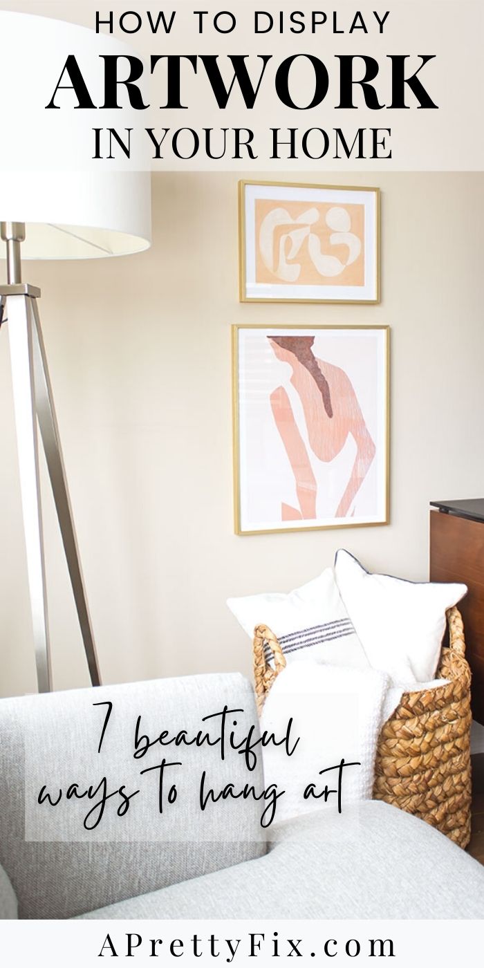 7 Beautiful Artwork Display Ideas - A Pretty Fix