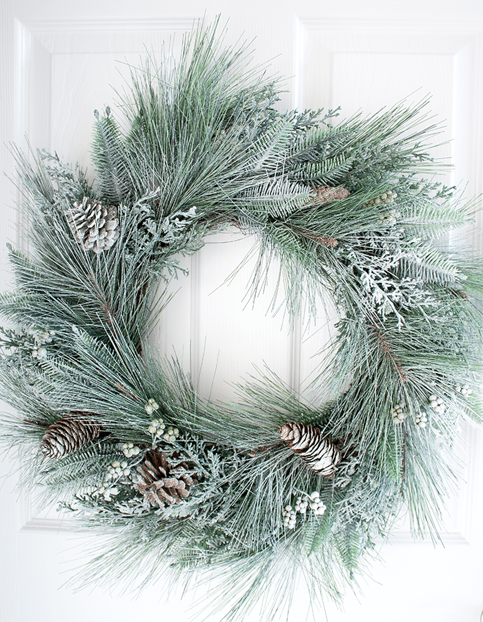 How To Snow Spray A Wreath (That Doesn't Require Flocking) - A