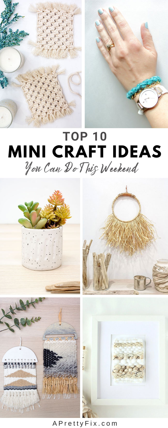 Top 10 Mini Crafts from A Pretty Fix (my faves!) - A Pretty Fix