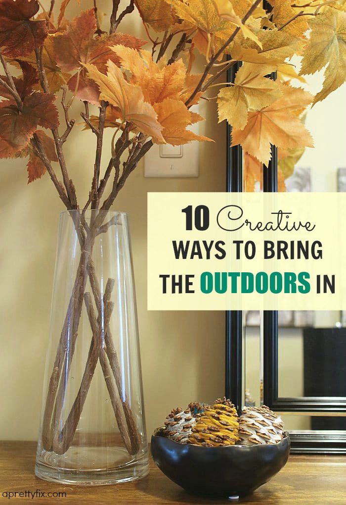 10 Creative Ways To Bring The Outdoors In - A Pretty Fix