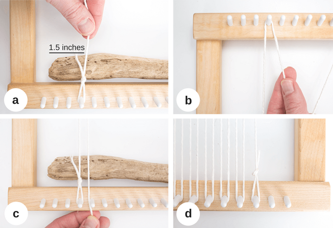 Warping a loom - instructions for beginners.