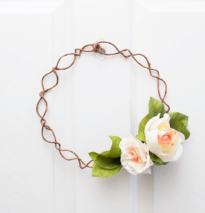 Minimal Vintage Floral Wreath A Pretty Fix